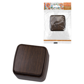 TDM Выключатель 1-кл. открытой установки IP20 10А, венге 