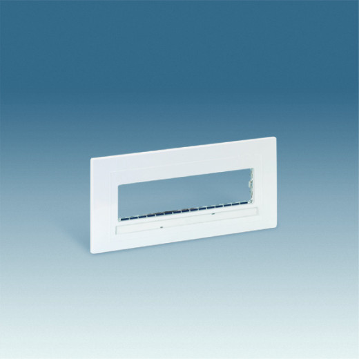 Накладка с суппортом однорядная на 4 широких или 8 узких модулей, S27C, белый