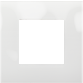 Niko Pure Прозрачный белый Рамка на 1 пост