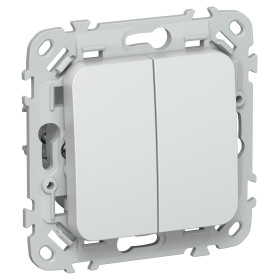 FLITE Выключ. 2-кл. прох. 10А ВС62-1-0-ФлЖ жем. IEK