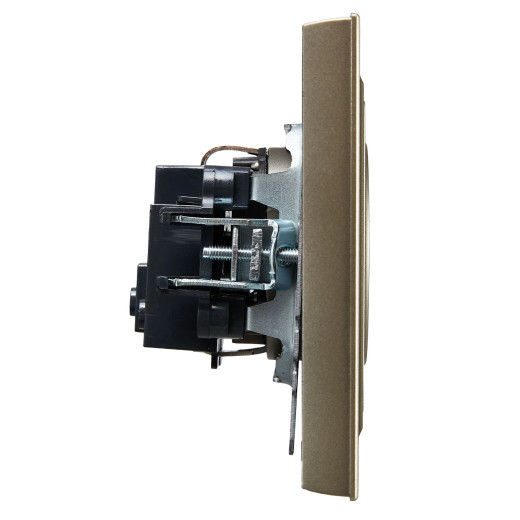 BRITE Роз. без з/к/ш 10А в сб. РСР10-1-0-БрШ шамп. IEK