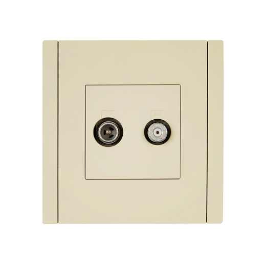 FORTE&PIANO Роз. двойная TV+SAT FP438 ван. IEK