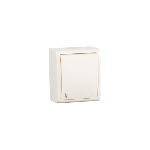 Simon15 Aqua Бежевый Переключатель 1-клавишный перекрестный с/п наружный, IP54