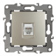 Розетка ЭРА Серия 12 12-3105-04 телефонная RJ11 IP20 шампань