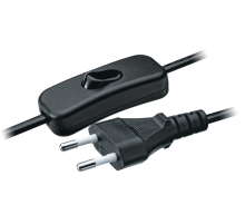 Navigator Шнур 61 720 NPS-FS-170-2x0.5-BL 1.7м с выкл. черный