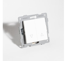 Выключатель управления жалюзи, 10А, 220-250V (белый)
