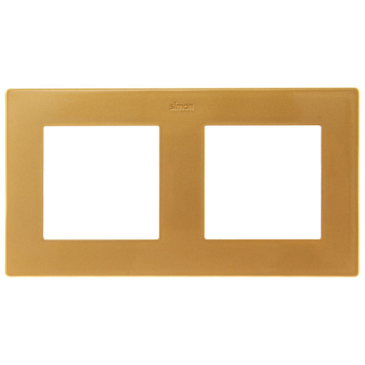 Рамка на 2 поста, золото
