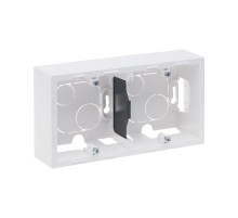 Legrand/Daccord SUNO Белый Коробка для накладного монтажа механизмов серии 2-постовая.