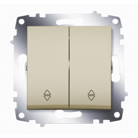 ABB Cosmo Титаниум Переключатель 2 кл. сх. 6