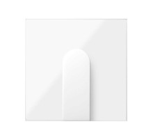 Simon 100 Белый глянец Накладка широкого вывода кабеля