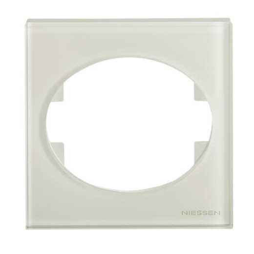 ABB NIE Tacto Стекло Бел Рамка 1-ая