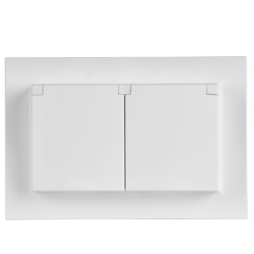 BRITE Роз. 2-я с кр. 16А в сб IP44 РСбш12-3-44-БрАБ а/б IEK