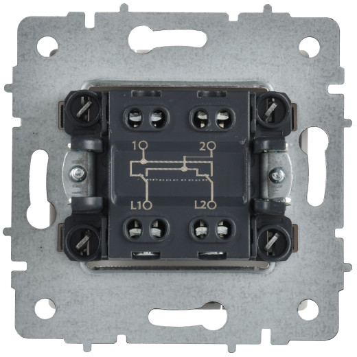 BRITE Выключ. 1-кл. перекр. 10А ВС10-1-3-БрАБ а/б IEK