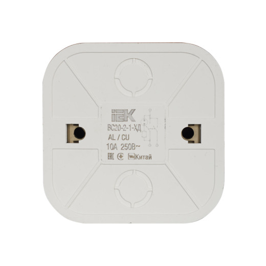 GLORY Выключ. 2-кл. с инд. о/у 10А ВС20-2-1-ХД дуб IEK