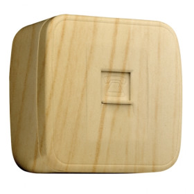 EKF Basic Минск Светлое дерево Розетка RJ-11, ОП.