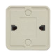 Рим Розетка 1-местная 16А с заземлением белая EKF