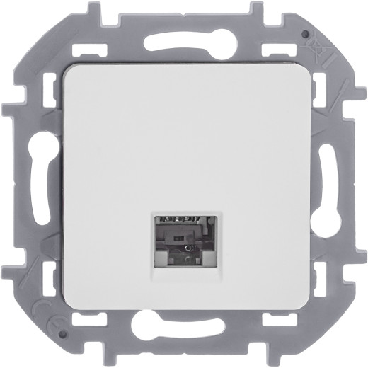 Розетка компьютерная RJ45 категория 6 UTP - Legrand/Daccord Inspiria - белый