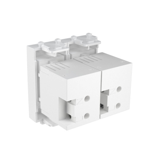 USB зарядное устройство модульное, Avanti, белое облако, 2 модуля, 2.1 А