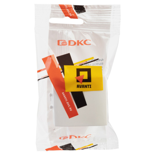 Вывод кабеля модульный Avanti, белое облако, 2 модуля