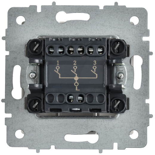 BRITE Выключ. 3-кл. 10А ВС10-3-0-БрАБ а/б IEK