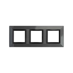 DKC Avanti Рамка из металла, темно-серая, 3 поста (6 мод.)