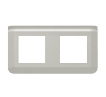 Legrand Mosaiс Рамка - Программа Mosaic - 2Х2 модуля - алюминий.