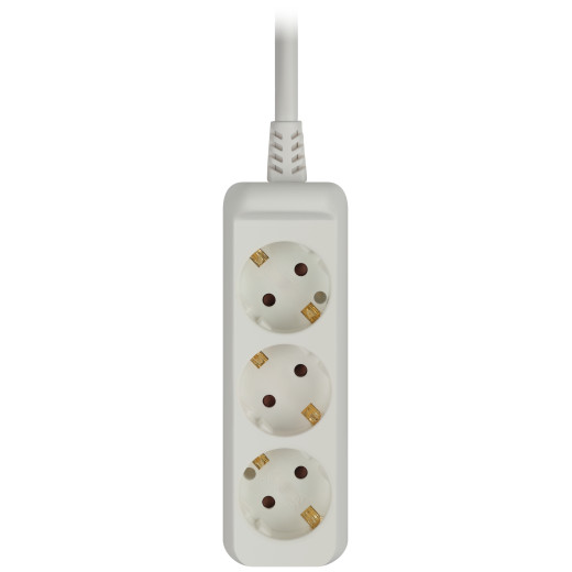 Удлинитель электрический ЭРА U-3e-7m-3x1,5 с заземлением 3 розетки 7м ПВС 3x1,5мм2 16А