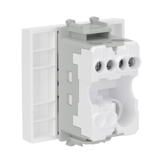 Кнопка одноклавишная модульная, Avanti, белое облако, 2 модуля