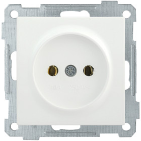 IEK РС10-1-0-Б Розетка без з/к 10А BOLERO белый