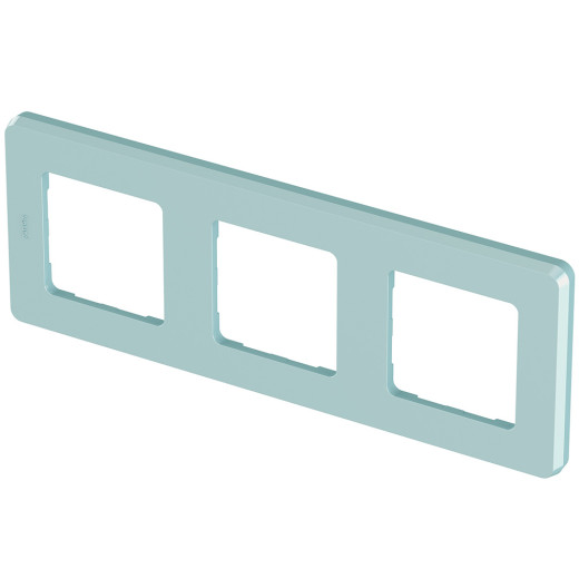 Рамка 3 поста - Legrand/Daccord Inspiria - мятный