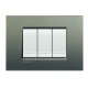 Livinglight Рамка прямоугольная, 3 модуля, цвет Серый шелк