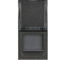 BT Axolute Антрацит Розетка компьютер RJ45 6 кат. UTP 1 мод.