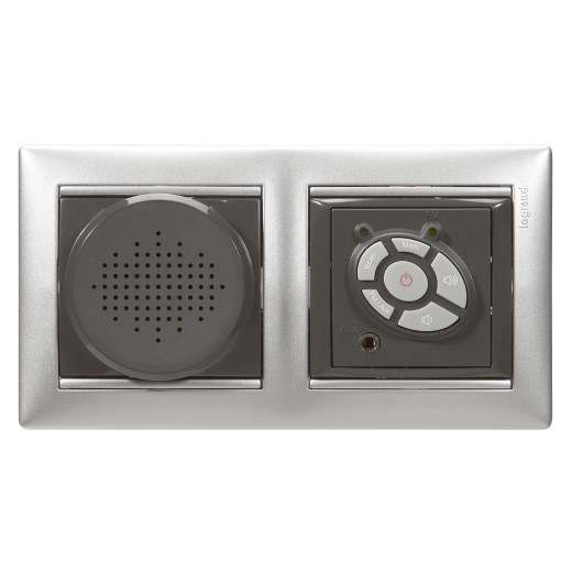 Рамка 2 поста - Legrand Valena - алюминий