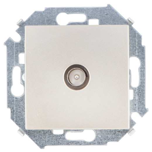 Simon 15 Шампань Розетка TV одиночная, винт.заж.