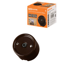 TDM Розетка TV оконечная коричневая «Болонь»