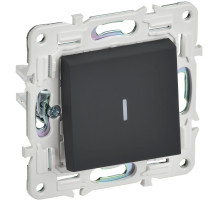 IEK SKANDY Графит Выключатель 1-клавишный с индикацией 10А SK-V07G