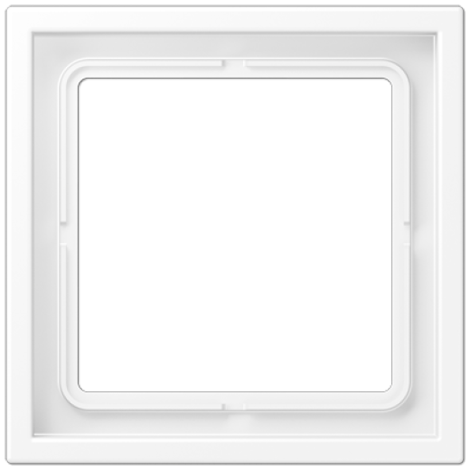 Рамка 1 пост, термопласт, белый матовый