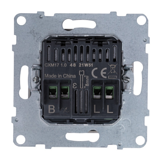 SUNO. Светорегулятор с поворотной ручкой универсальный 300Вт без нейтрали. Цвет 