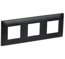 IEK SKANDY Черный Рамка 3-ая SK-F03Bl