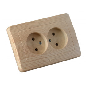 Hegel Мастер внутр Сосна РС16-341-02 Розетка двойная