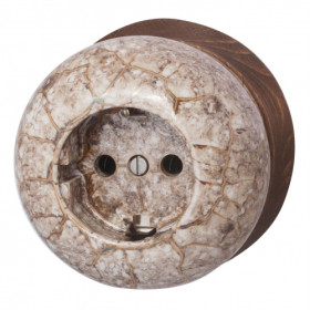 BIRONI Фаберже Керамика Мрамор золото Розетка с/з