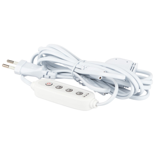 Разветвитель сетевой для линейных светильников ЭРА 3х IEC C7 2pin+timer на 3 точки с таймером 4, 8, 12H 2 м