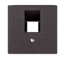 JUNG EcoProfi Антрацит Накладка 1-ой ТЛФ/комп розетки