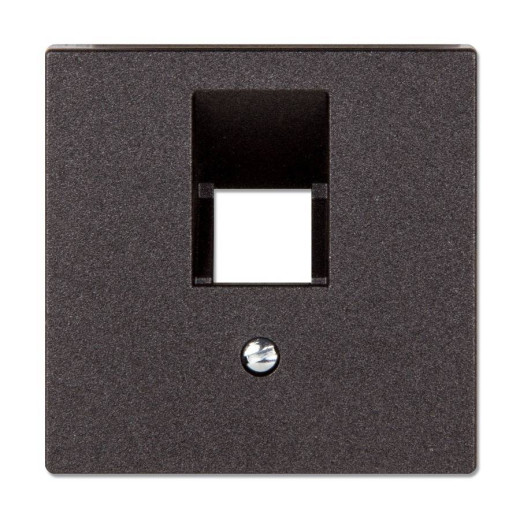 Накладка на одинарные UAE-розетки, термопласт, антрацит
