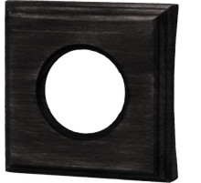 BIRONI Шедель Бук Угольно-черный Рамка 1-ая на бревно 260мм (скрытый монтаж)