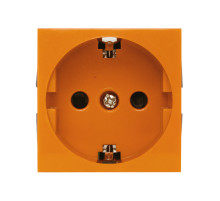 Ecoplast LK45 Розетка с з/к, со шторками (оранжевый) ( для выделения 