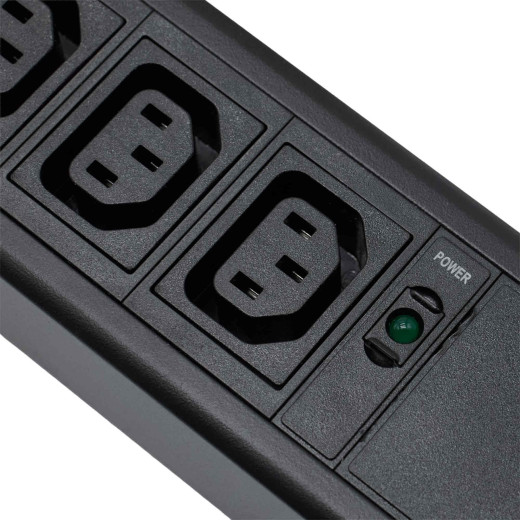 Блок распределения питания (PDU) 0U 10A с индикацией, Вых:24 х С13, Вх:С14