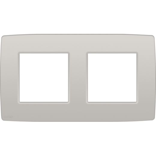Рамка на 2 поста, серый