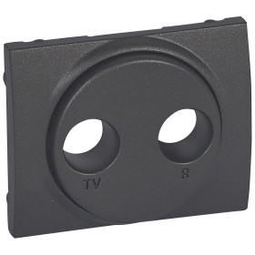 Legrand Galea Life Темная Бронза Накладка TV-FM розетки.