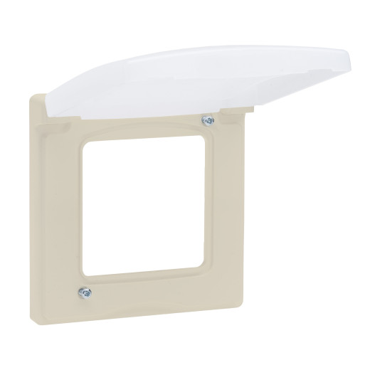 Рамка с защитной крышкой IP44 - Legrand Inspiria - слоновая кость